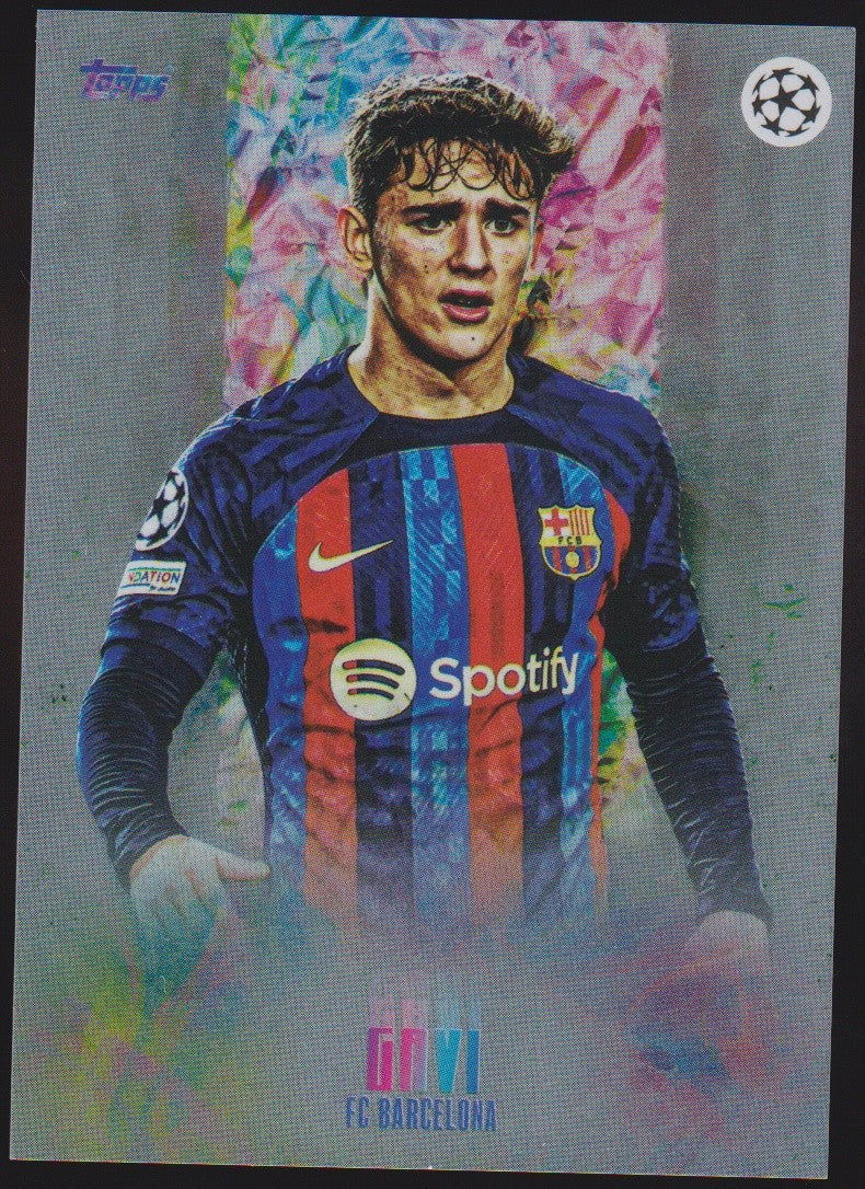 Topps UEFA Champions League Gavi FC Barcelona Parallel Rare – Bild 1