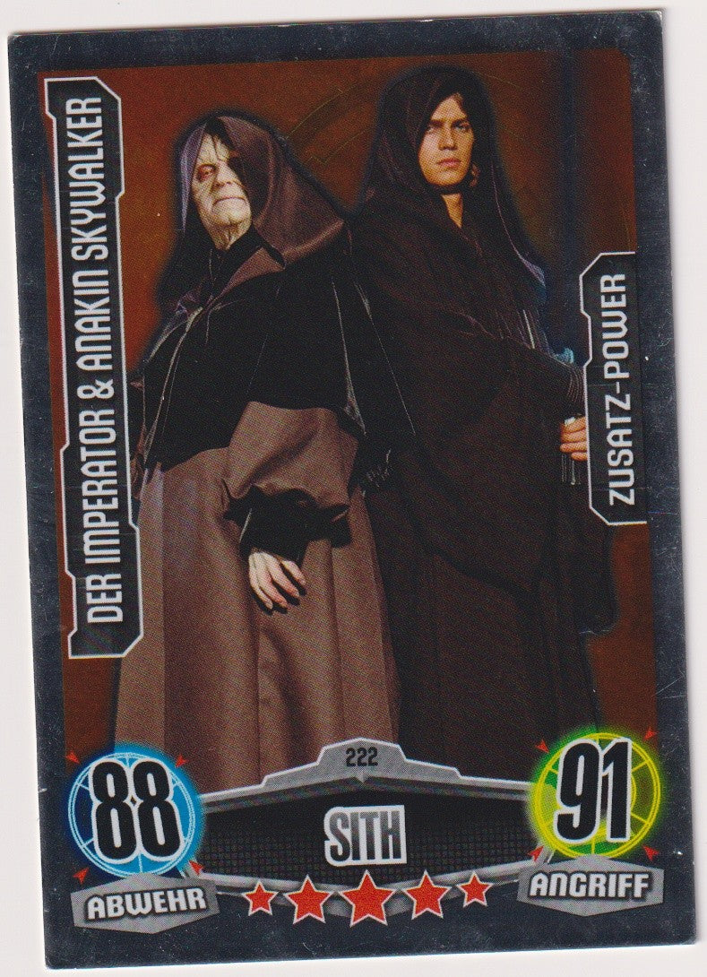 Topps Star Wars 2012 Imperator & Anakin Skywalker Imperium Sith TCG Rare – Bild 1