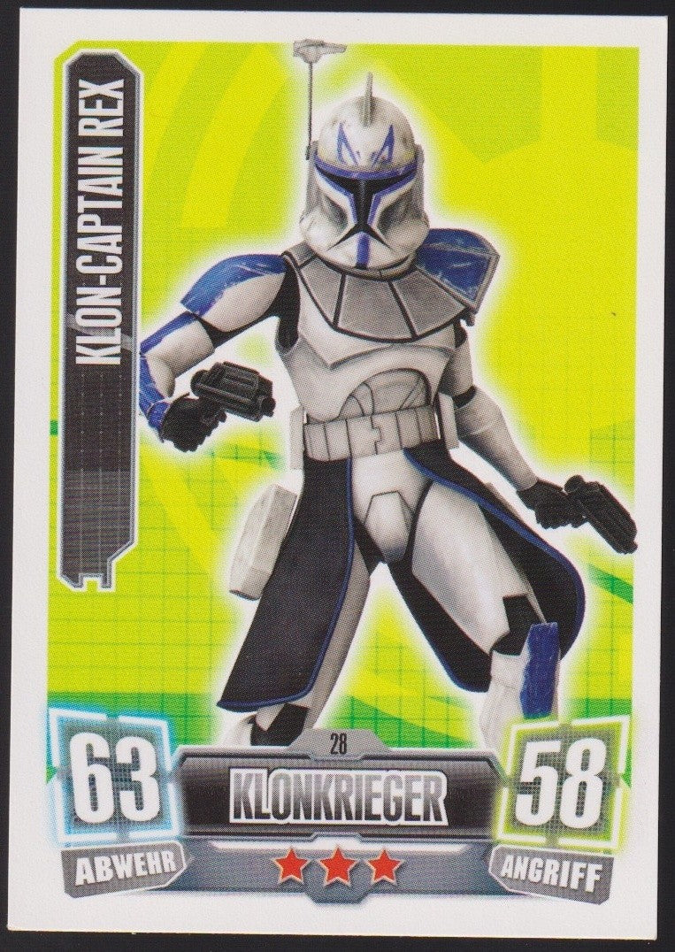 Topps Star Wars 2011 KLON-CAPTAIN REX Republik Klonkrieger TCG Rare #63 – Bild 1