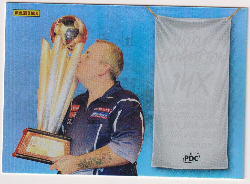 Panini PDC World Championship 2026 Phil Taylor Refractor Parallel – Bild 1