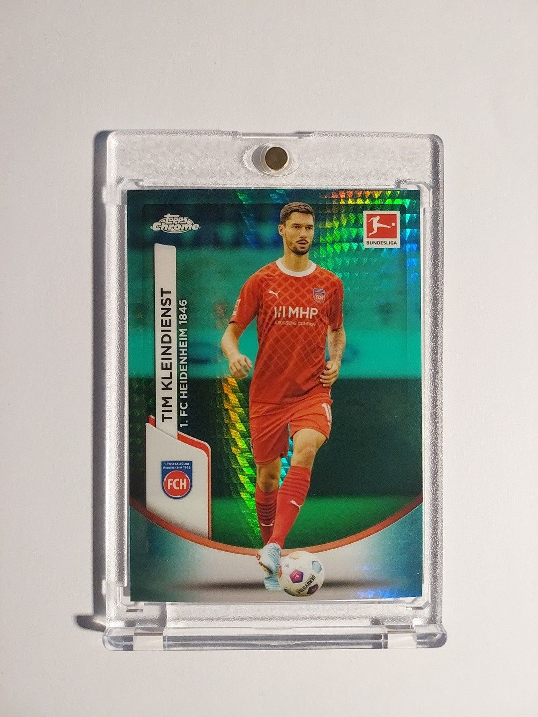 Topps Chrome Bundesliga 2023-24 Tim Kleindienst Heidenheim Parallel Refractor – Bild 1
