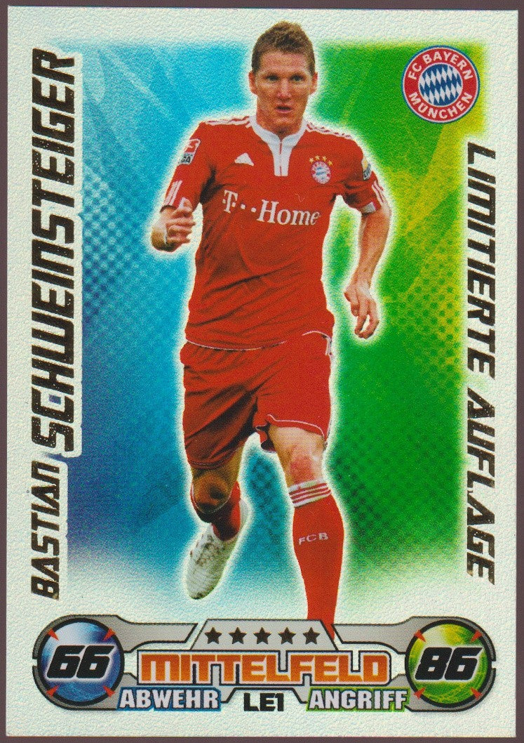 Topps Match Bastian Schweinsteiger FC Bayern München Bundesliga Parallel – Bild 1