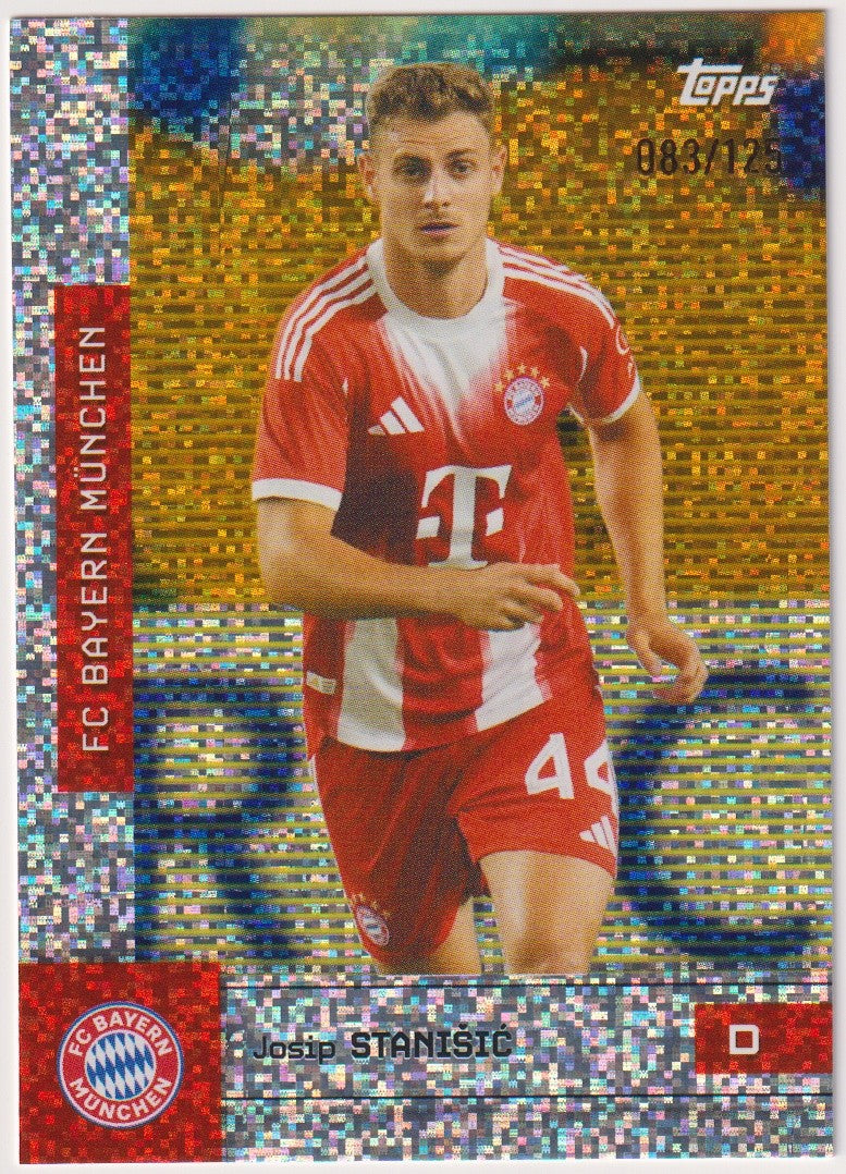 Topps FT-2 2024-25 Josip STANISIC FC Bayern München Parallel 83/125 Refractor – Bild 1
