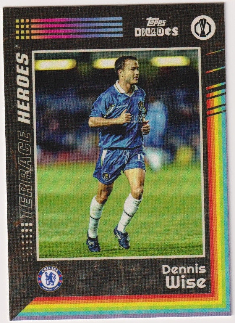 Topps Diagrams 2023-24 Dennis Wise Chelsea FC Terrace Heroes Parallel Rare – Bild 1