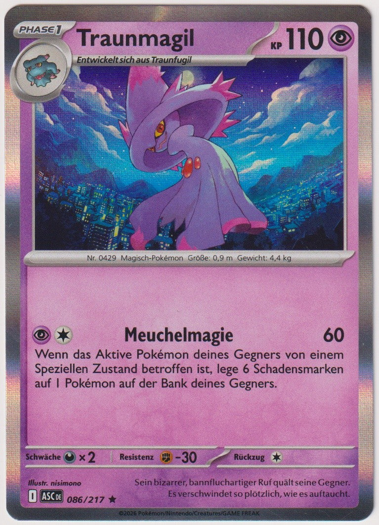 Pokemon TCG Traunmagil #86/217 Rare (R) Holo Deutsch 2026 – Bild 1
