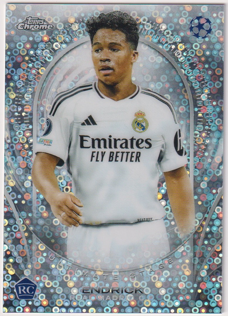 Topps Chrome Ultimate Stage Endrick Rookie Real Madrid C.F. UEFA Club – Bild 1