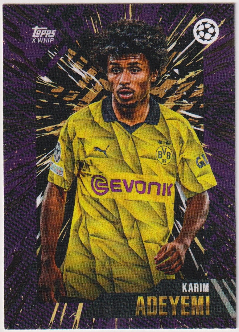 Topps X WHIP Karim Adeyemi Borussia Dortmund Champions League Parallel – Bild 1