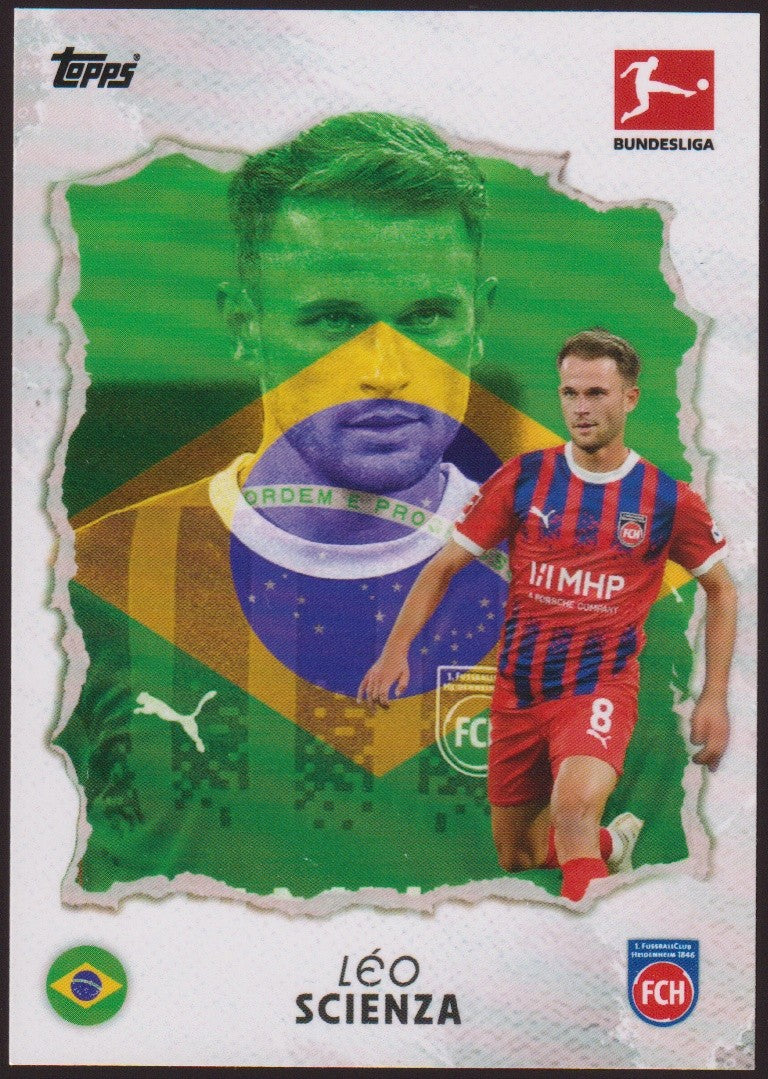 Topps International 2024-25 Leo Scienza 1. FC Heidenheim BUNDESLIGA Parallel – Bild 1