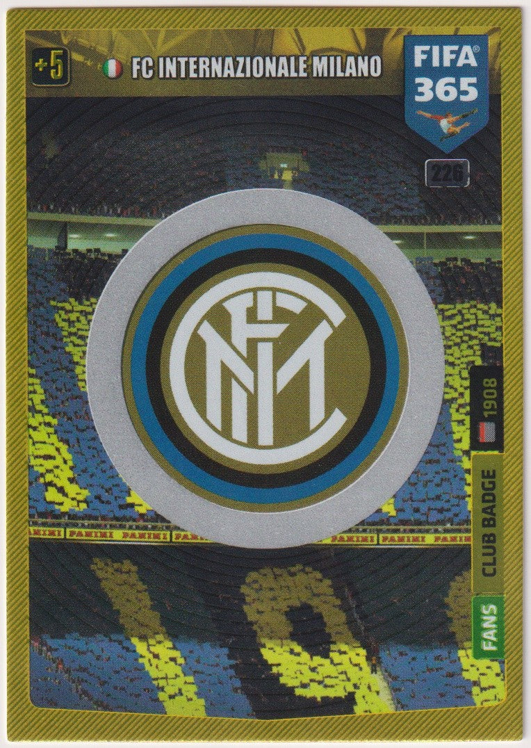 Panini FIFA 365 FC Internazionale Milano Club Badge Parallel Rare – Bild 1