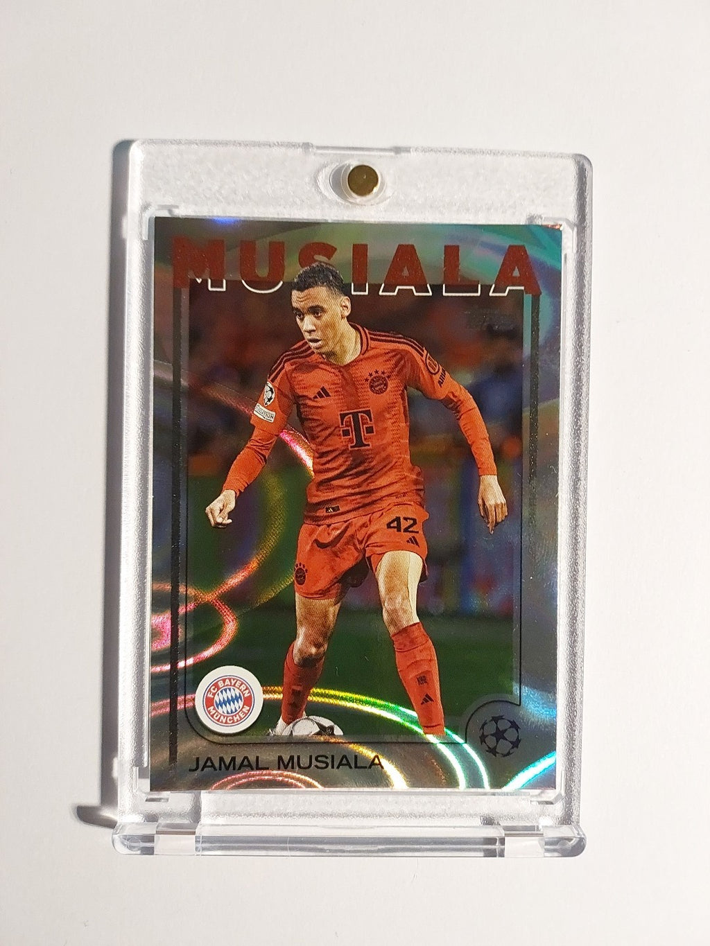 Topps UCC Flagship 2024-25 Jamal Musiala Bayern München Parallel Refractor Rare – Bild 1