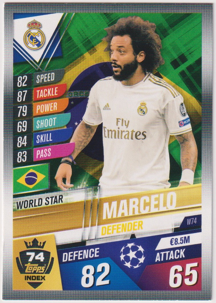 Topps Match Attax Marcelo Real Madrid C.F. UEFA Champions League Parallel Rare – Bild 1