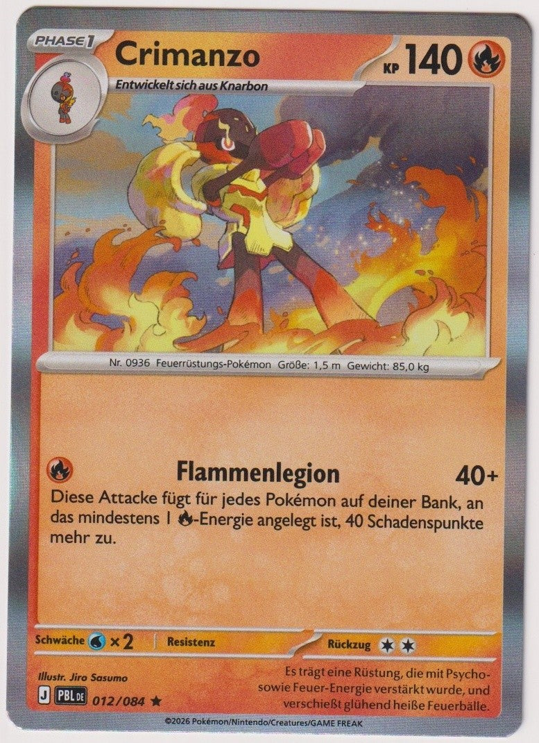 Pokemon TCG Armarouge #12/084 Rare (R) Holo Deutsch 2026 – Bild 1