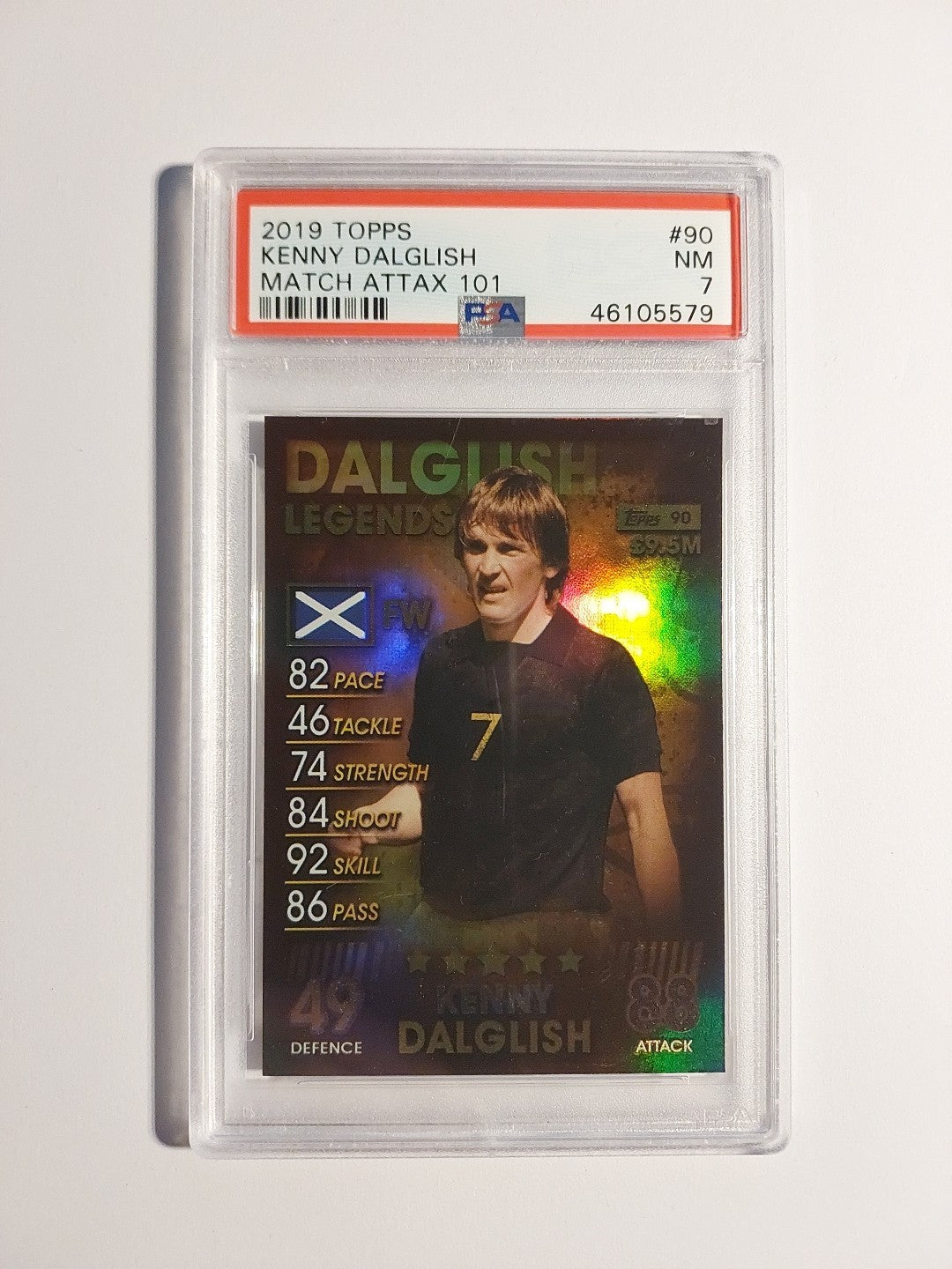 Topps Legends 2018-19 Kenny Dalglish Schottland Manchester United Parallel PSA 7 – Bild 1