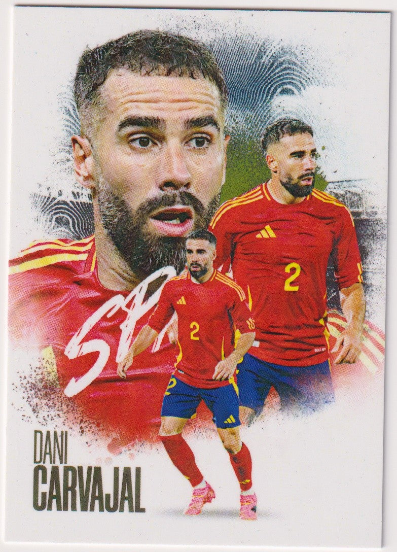 Futera Unique 2025 Dani Carvajal Spanien Legend White Parallel Rare – Bild 1