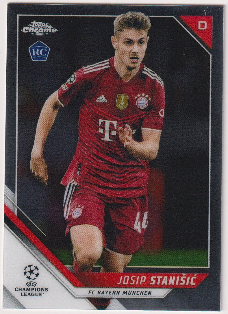 Topps Champions League 2021-22 Josip Stanisic Rookie FC Bayern München Parallel – Bild 1