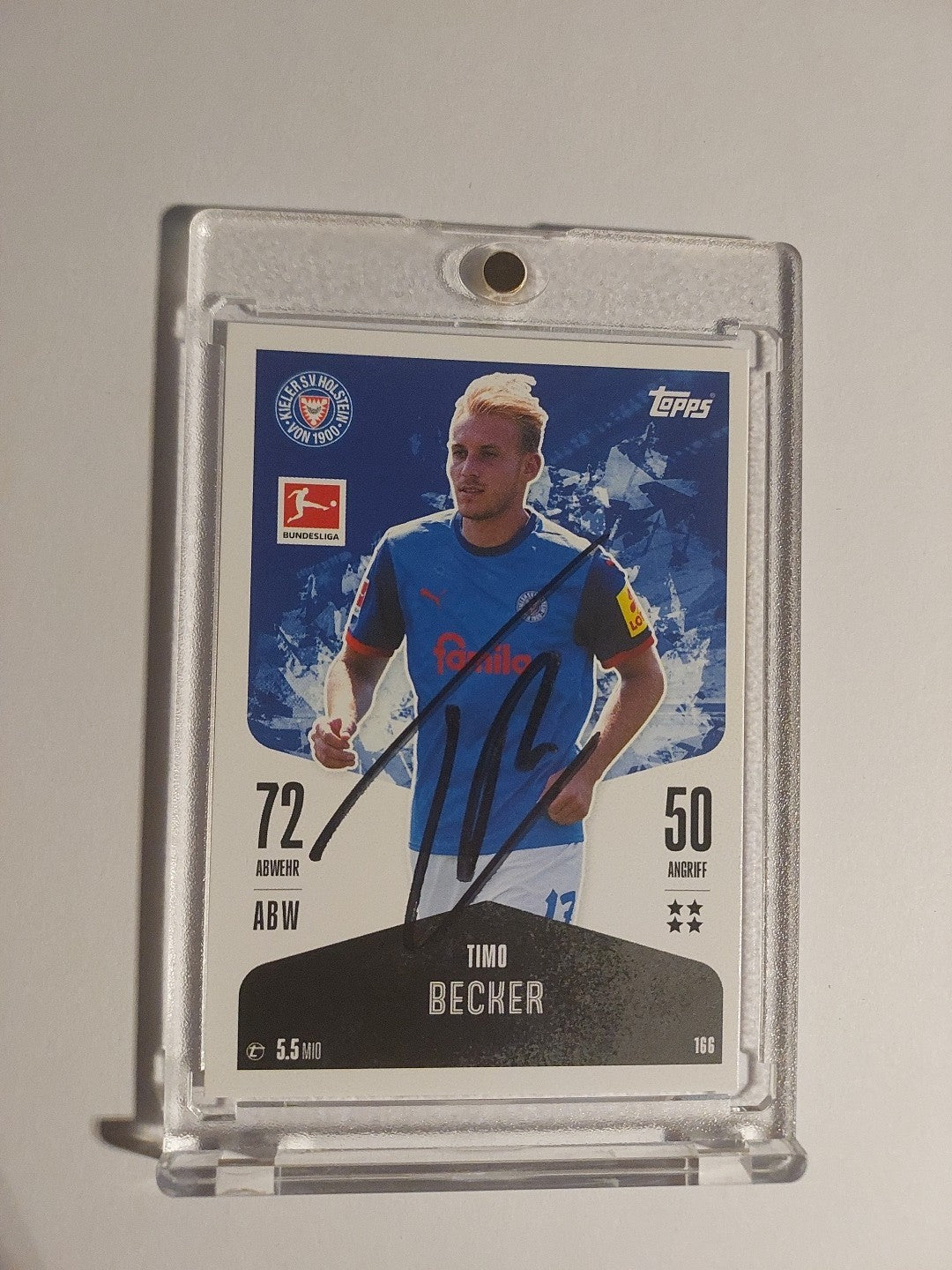 Topps 2024-25 Timo Becker Holstein Kiel On Card Auto Parallel Ultra Rare – Bild 1