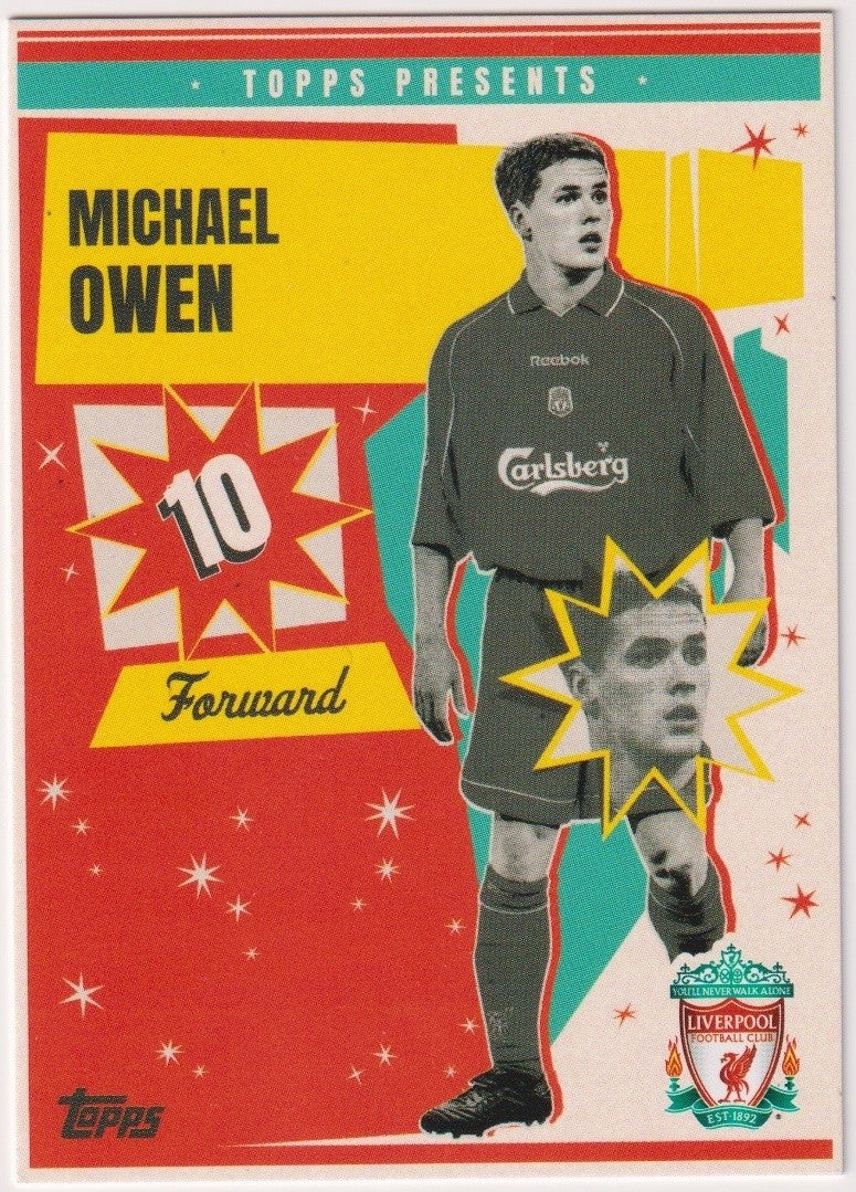 Topps You'll Never Walk Alone 2023-24 Michael Owen Liverpool F.C. Parallel Rare – Bild 1
