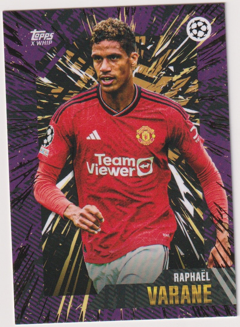 Topps X WHIP 2022-23 Raphael Varane Manchester United Parallel Rare – Bild 1