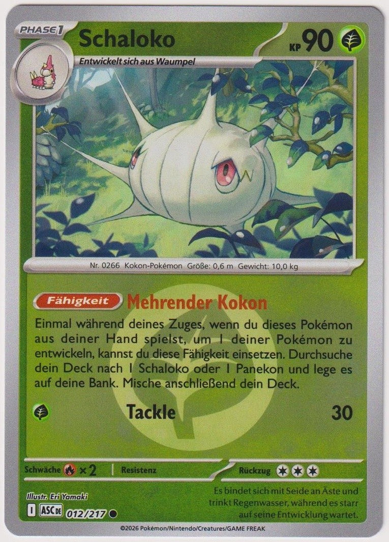 Pokemon TCG Silcoon #12/217 Common (C) Reverse Holo Deutsch 2026 – Bild 1