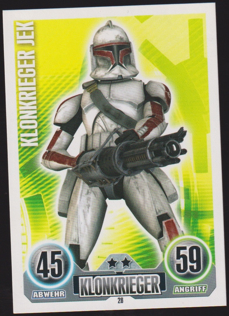Topps Star Wars 2010 Klonkrieger Jek Republik TCG Rare #28 – Bild 1