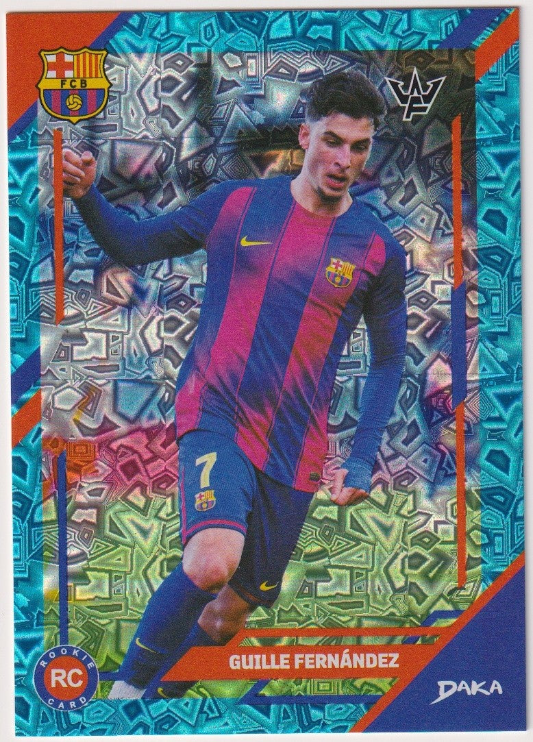 Daka Rookie Card 2025-26 Guille Fernandez FC Barcelona Parallel Rare Refractor – Bild 1