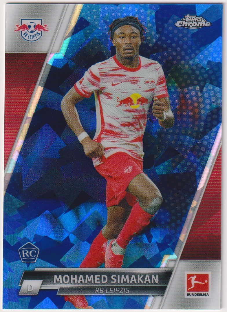 Topps Chrome 2021-22 Mohamed Simakan Rookie RB Leipzig Parallel Rare – Bild 1