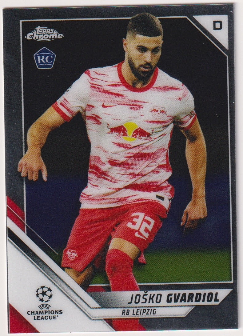 Topps Champions League Chrome 2021-22 Josko Gvardiol Rookie RB Leipzig Parallel – Bild 1
