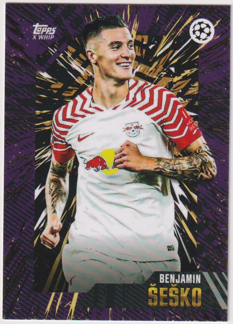 Topps X WHIP 2022-23 Benjamin Šeško RB Leipzig Champions League Parallel – Bild 1