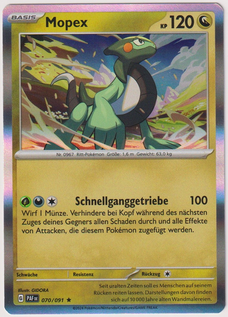 Pokemon TCG Cyclizar #70/091 Rare (R) Holo Deutsch 2024 – Bild 1