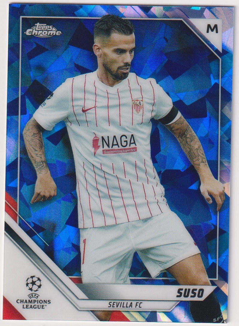 Topps Champions League 2022-23 Suso Sevilla FC Parallel Rare 169 – Bild 1