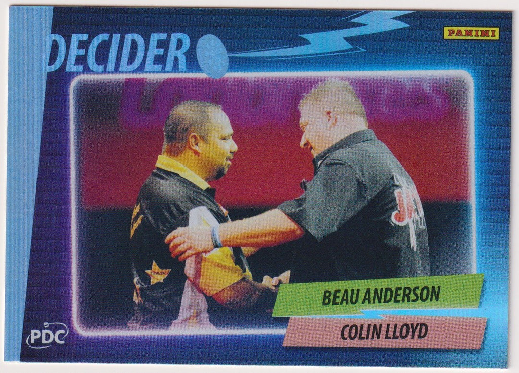 Panini PDC World Championship Beau Anderson & Colin Lloyd Refractor Parallel – Bild 1