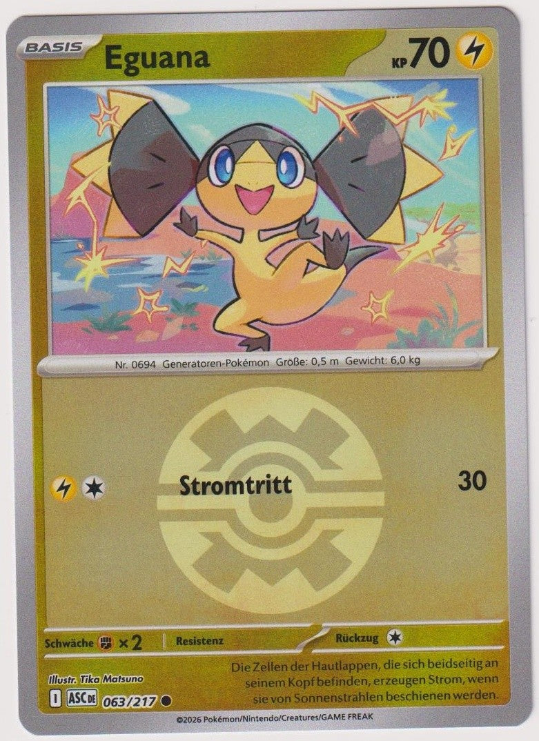 Pokemon TCG Helioptile #63/217 Common (C) Reverse Holo Deutsch 2026 – Bild 1