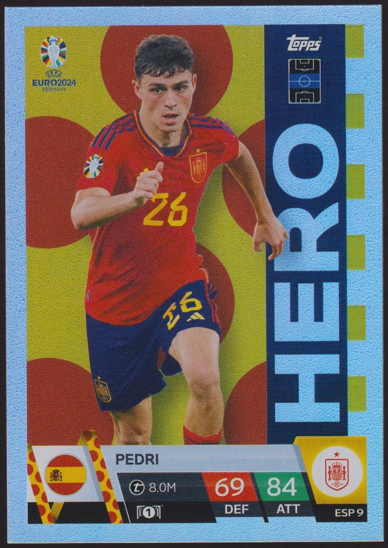 Topps Match Attax 2023-24 Pedri Spanien Parallel Rare – Bild 1