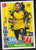 Topps Match Attax Trading Card Mario Götze Borussia Dortmund Bundesliga Parallel – Bild 1