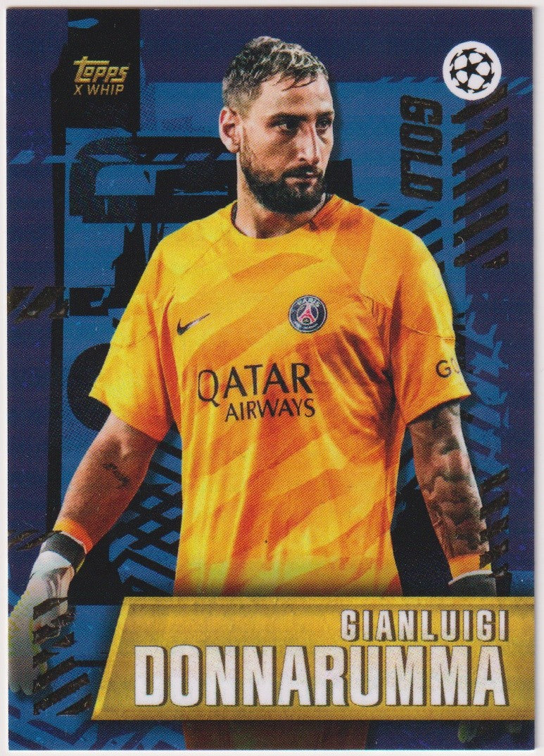 Topps 2022-23 Gianluigi Donnarumma Paris Saint-Germain Gold Parallel – Bild 1