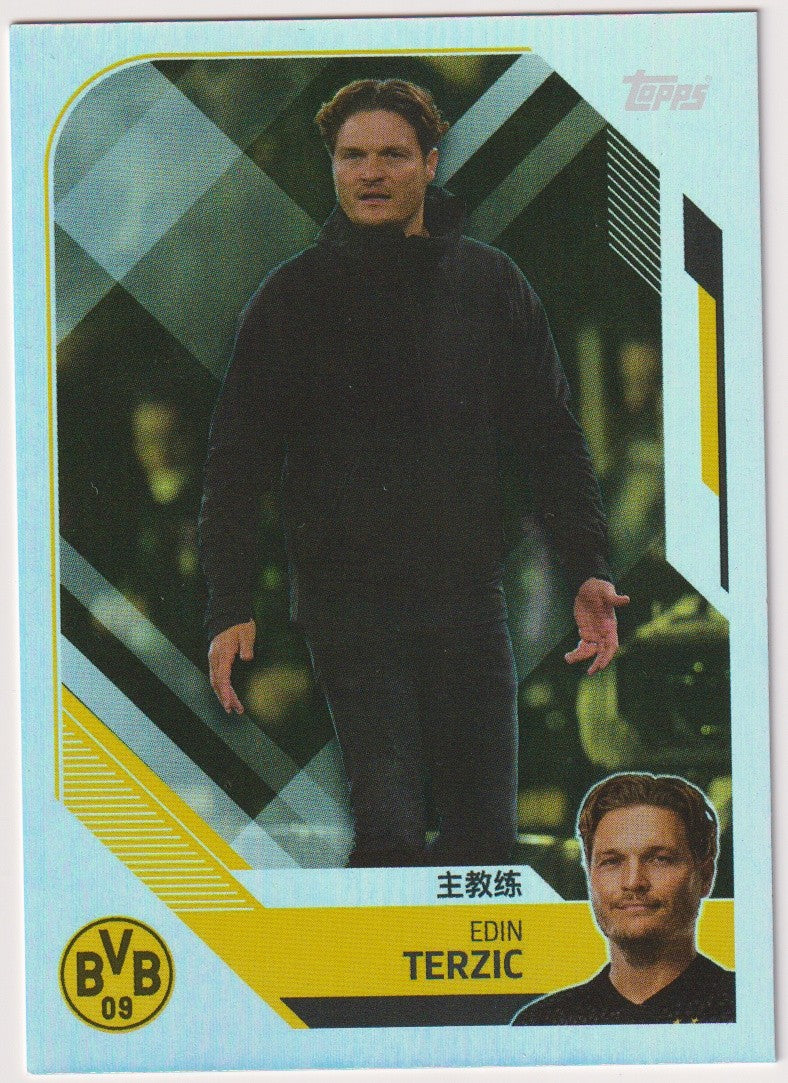 Topps 2023-24 Edin Terzic Borussia Dortmund Parallel Rare – Bild 1
