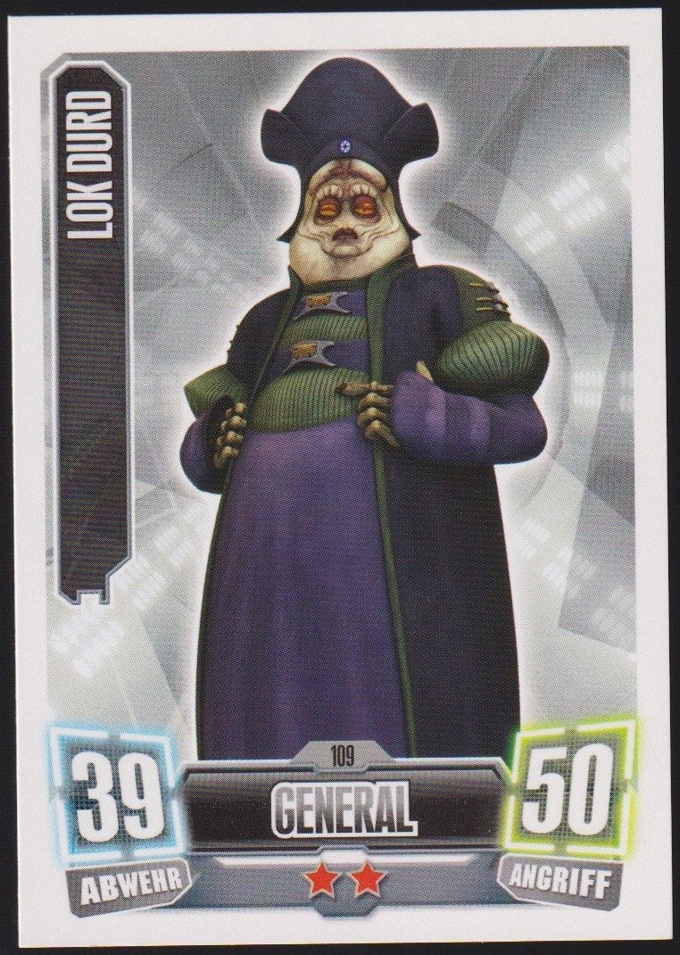 Topps Star Wars 2011 Lok Durd General Separatisten TCG Rare #109 – Bild 1