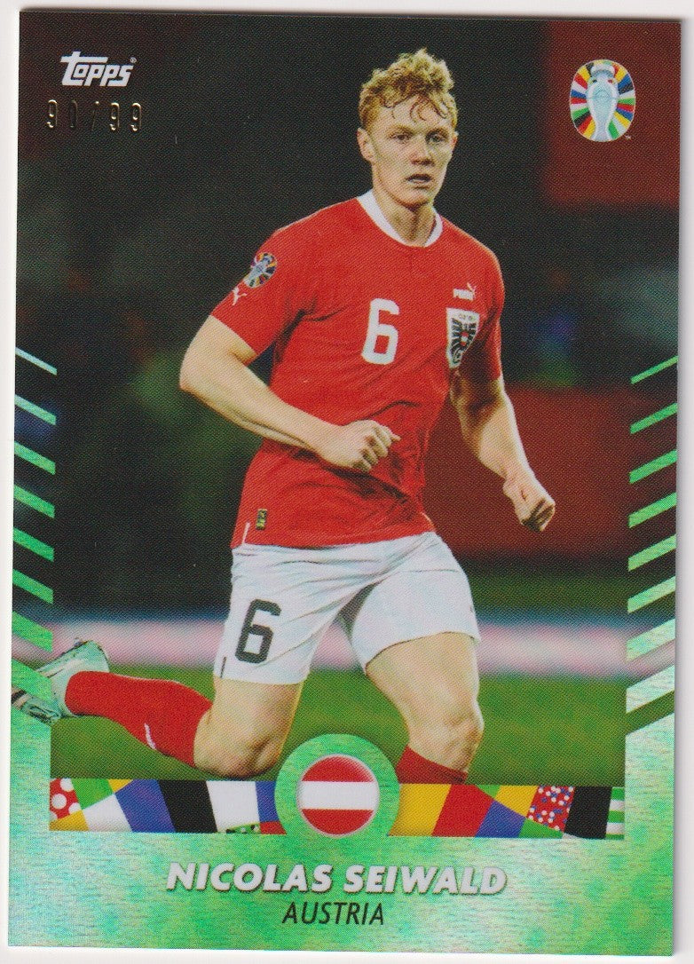Topps 2023-24 Nicolas Seiwald Austria Euro2024 Parallel 90/99 Rare – Bild 1