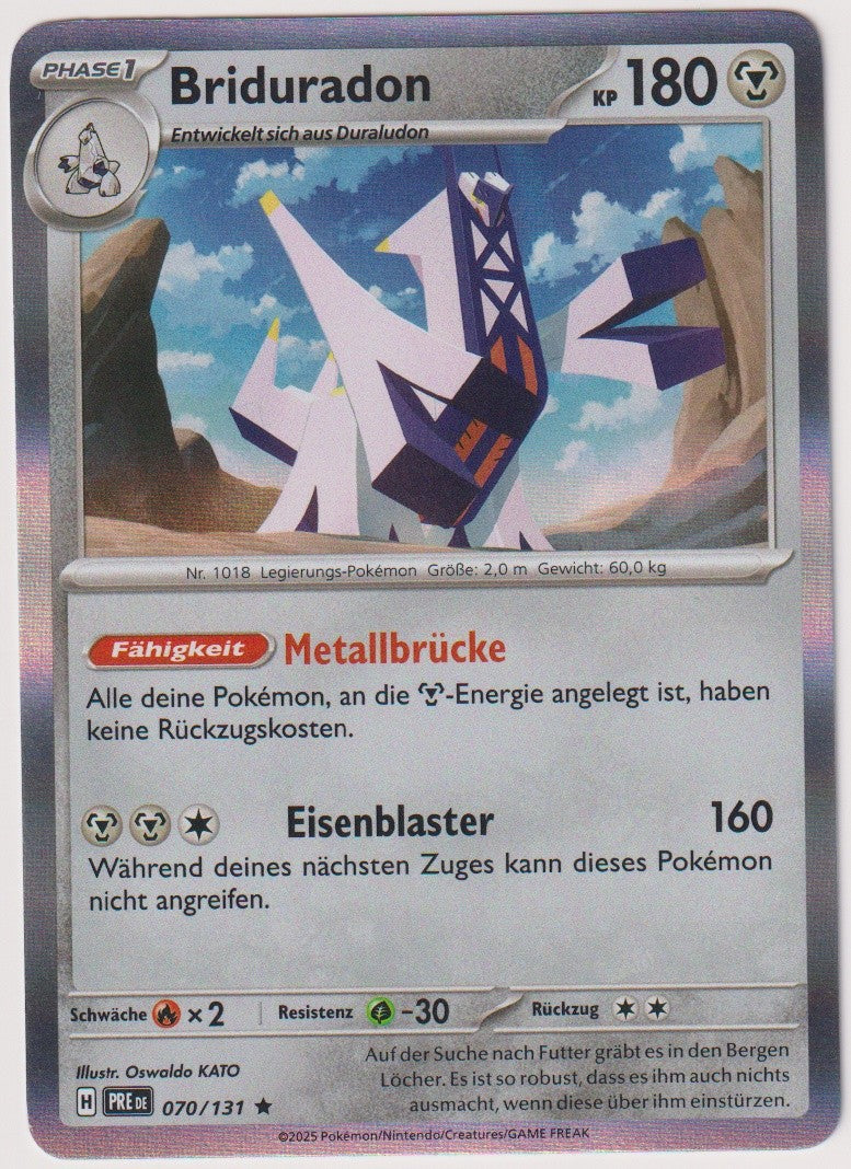 Pokemon TCG Archaludon #70/131 Rare (R) Holo Deutsch 2025 – Bild 1