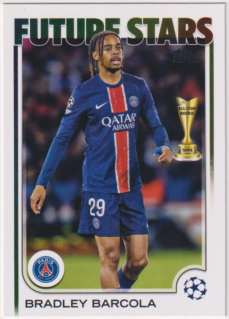 Topps Future Stars 2025-26 Bradley Barcola Rookie Paris Saint-Germain All-Star – Bild 1