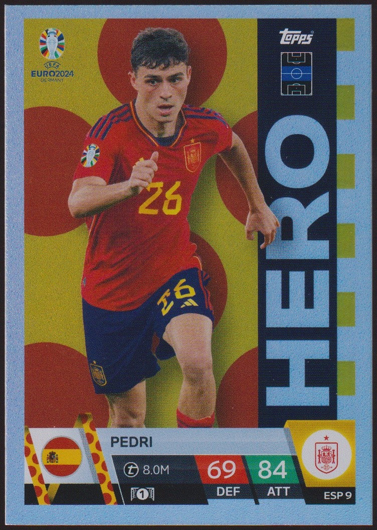 Topps Match Attax 2023-24 Pedri Spanien Parallel Rare – Bild 1