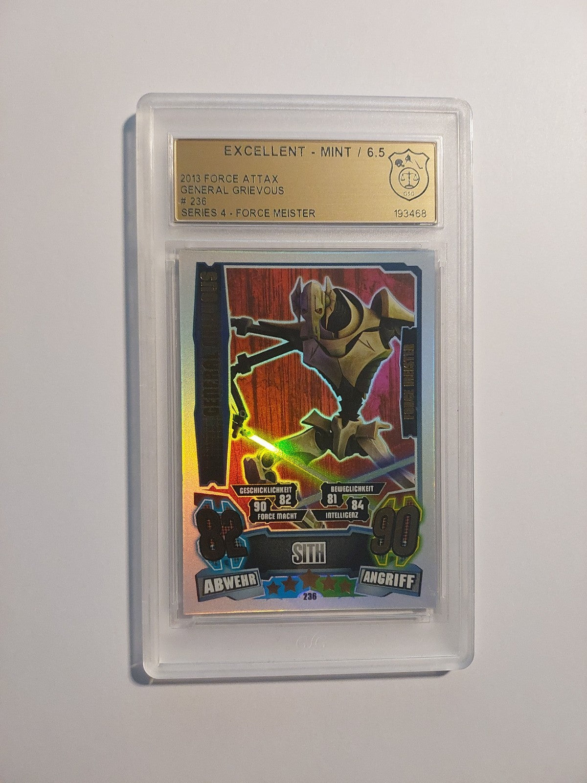 Topps Star Wars 2013 General Grievous Sith Separatisten GSG 6.5 = PSA Parallel – Bild 1