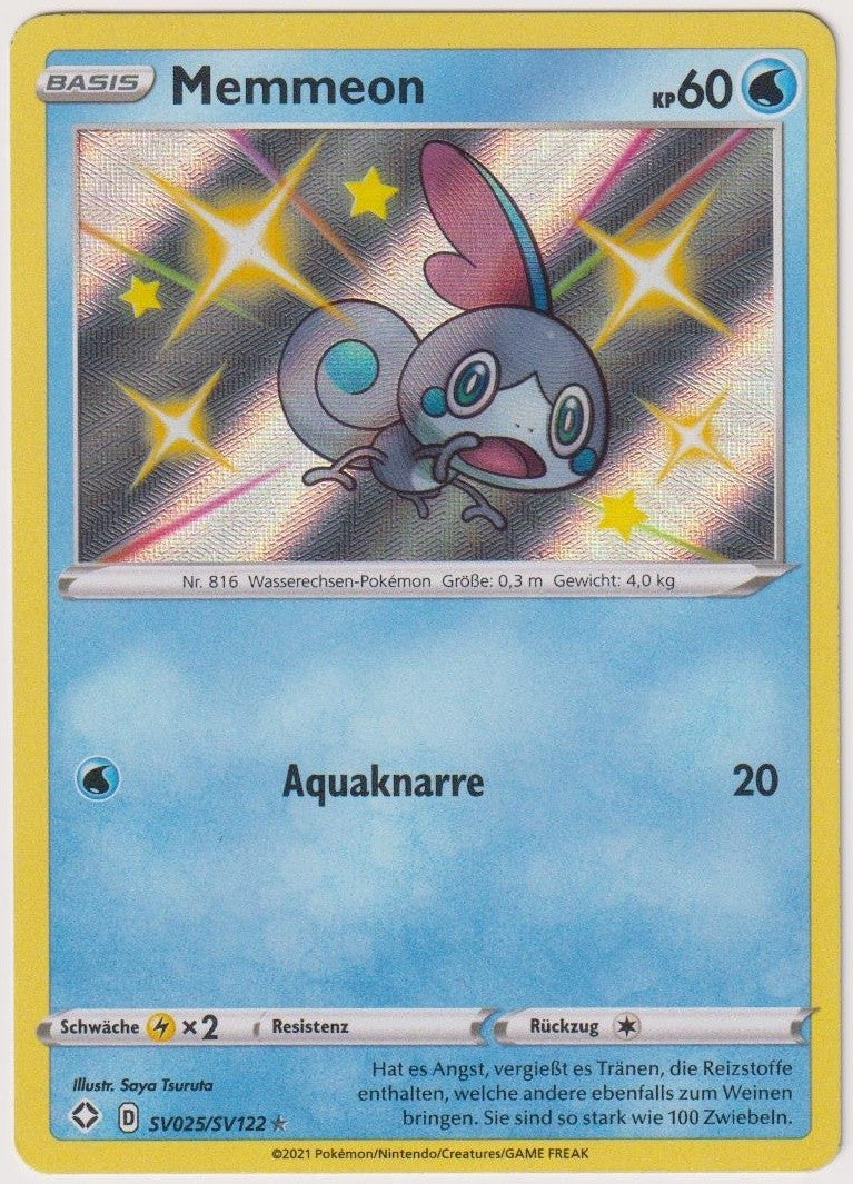 Pokemon TCG Sobble #SV025/122 Shiny Rare (R) Deutsch 2021 – Bild 1