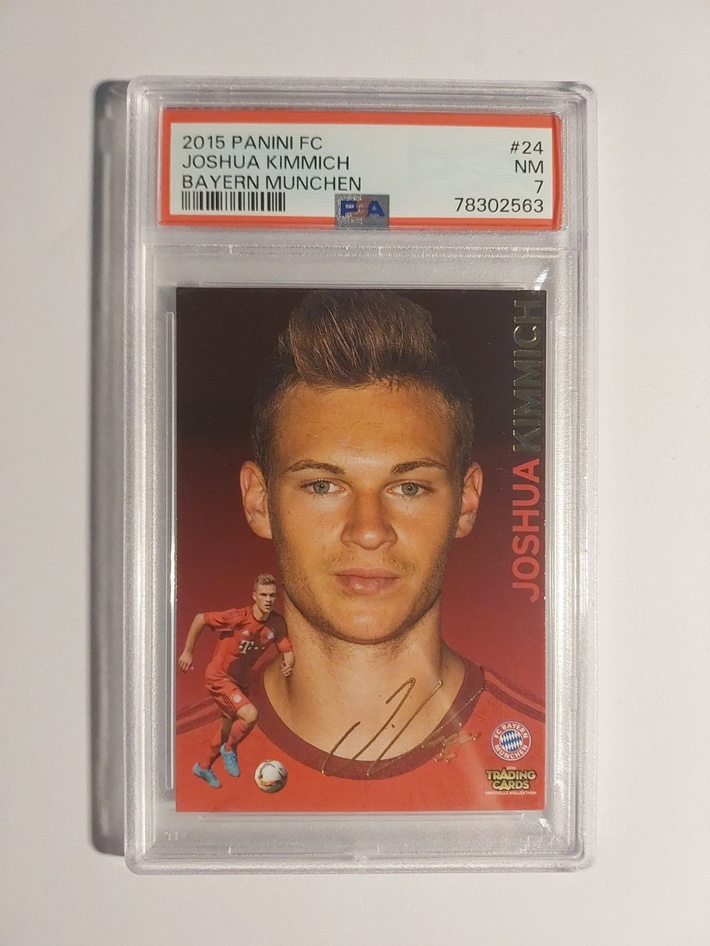 Panini Bayern München 2014-15 Joshua Kimmich Printed Auto Vintage Parallel PSA 7 – Bild 1