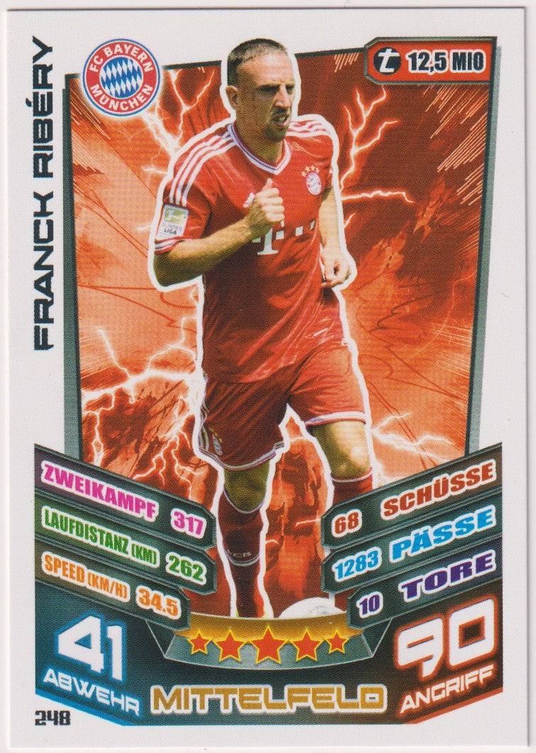 Topps Match Attax Franck Ribéry FC Bayern München Bundesliga Parallel Rare /248 – Bild 1