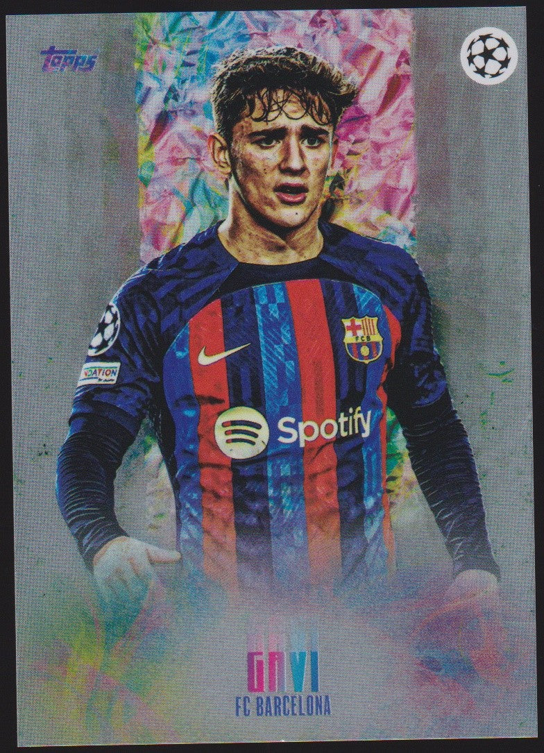 Topps Champions League 2022-23 Gavi FC Barcelona Parallel Rare – Bild 1