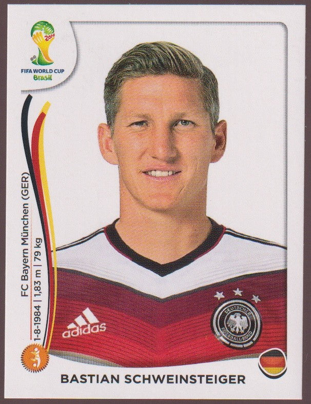 Panini World Cup 2014 Bastian Schweinsteiger Deutschland Legend Parallel – Bild 1