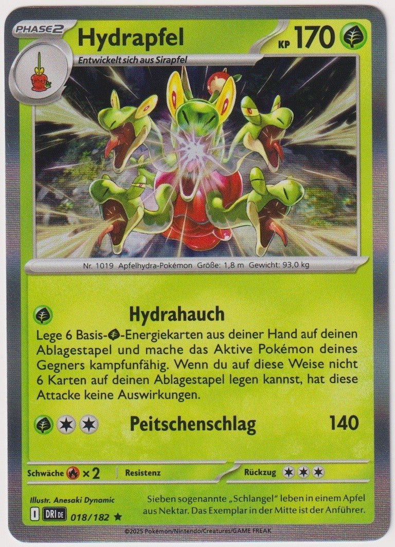 Pokemon TCG Hydrapple #18/182 Rare (R) Holo Deutsch 2025 – Bild 1