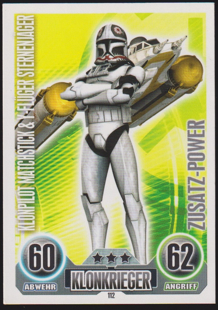 Topps Star Wars 2010 Matchstick & Sternenjäger Republik Klonkrieger TCG Rare – Bild 1