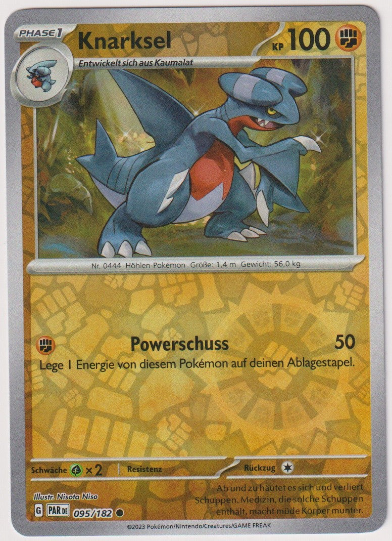 Pokemon TCG Knarksel #95/182 Common (C) Reverse Holo Deutsch 2023 – Bild 1